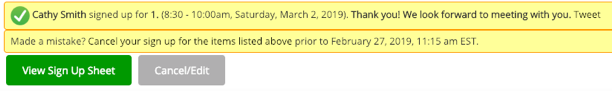 confirmation