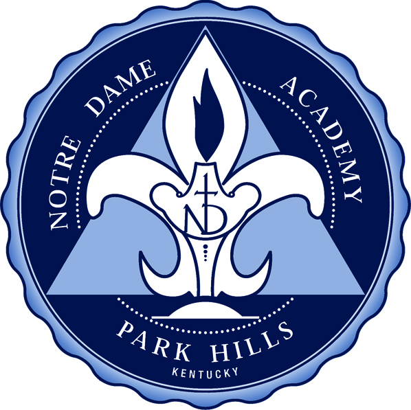 The official school seal of Notre Dame Academy catholic all-girls school in Covington, Northern Kentucky.