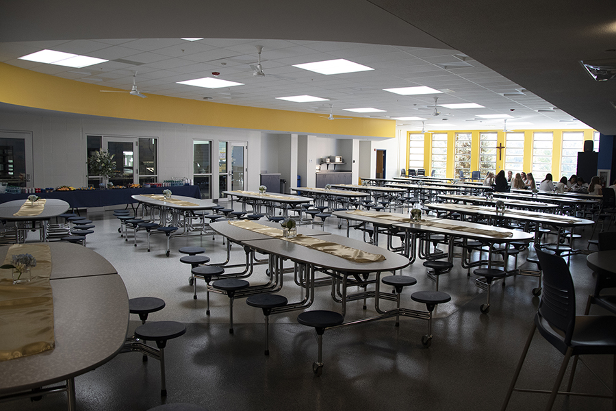 The Longshore dining hall at the all catholic girls school in Covington, Northern Kentucky.