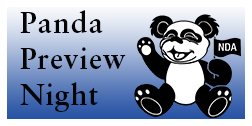 Flyer for the Panda Preview Night event at the Notre Dame Academy catholic all-girls school in Covington, Northern Kentucky.