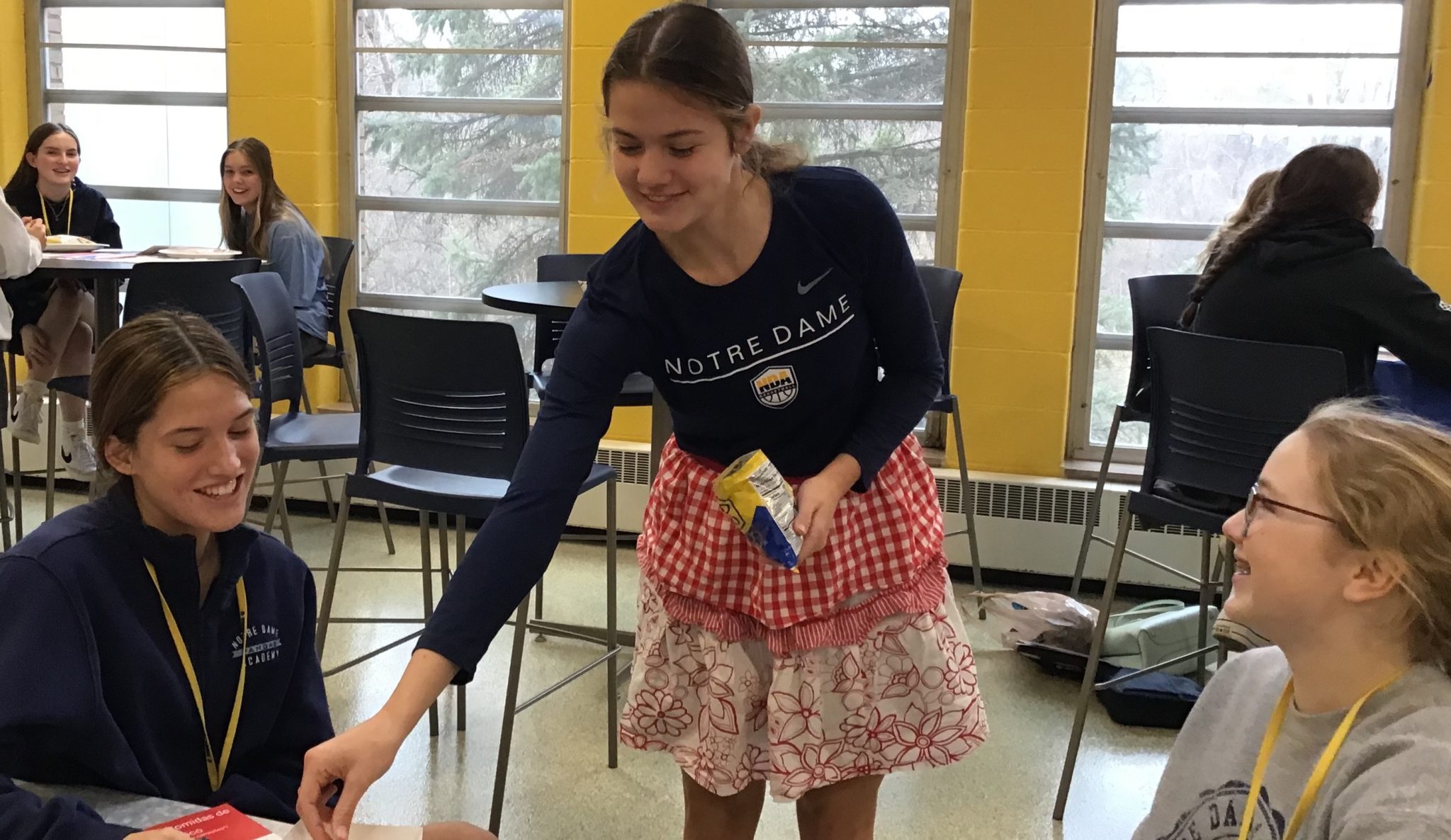 Spanish 2 Students Sharpening Their Skills Notre Dame Academy