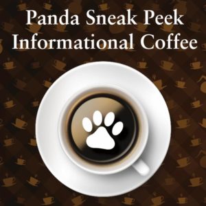 Flyer for the Sneak Peek Informational Coffee event for parents of prospective students at Notre Dame Academy catholic all-girls school in Covington, Northern Kentucky.