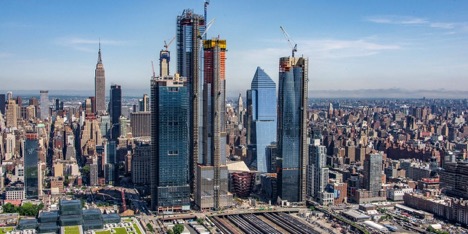 View of the Hudson Yards complex in New York City designed by Kateylyn Stenger, alumnae from the Notre Dame Academy catholic all-girls school in Covington, Northern Kentucky