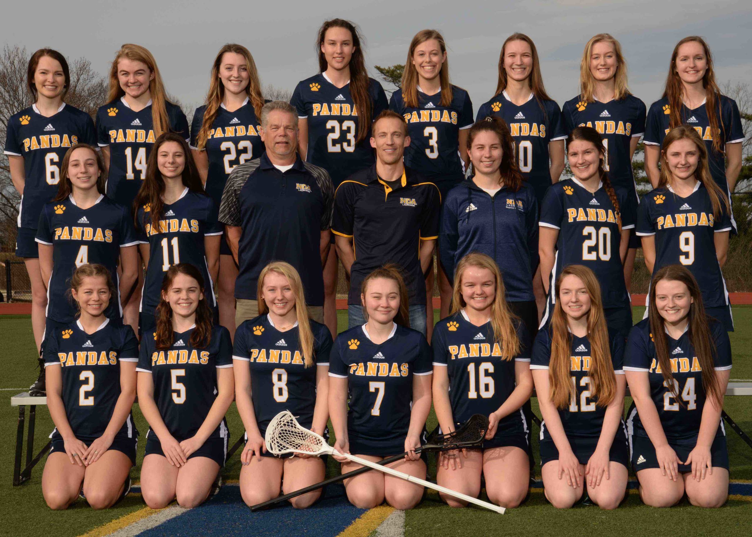 One of the lacrosse teams at Notre Dame Academy catholic all-girls school in Covington, Northern Kentucky.
