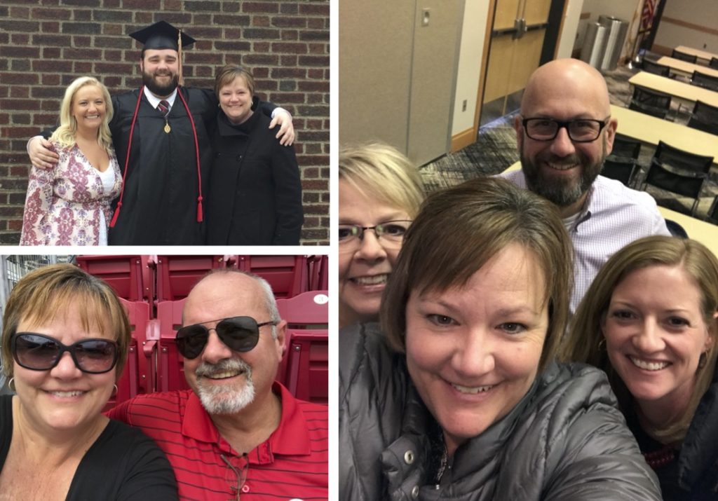 Joanne Collins Nesmith and her family, alumnae from the Notre Dame Academy catholic all-girls school in Covington, Northern Kentucky