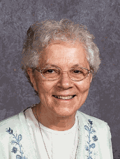 Sr. Mary Rachel Nerone, SND - Work Study Associate at the Notre Dame Academy catholic all-girls school in Covington, Northern Kentucky.